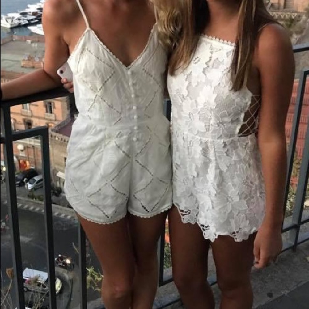 White lace dress